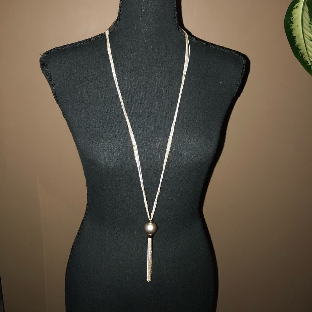 Silver Tassel Necklace